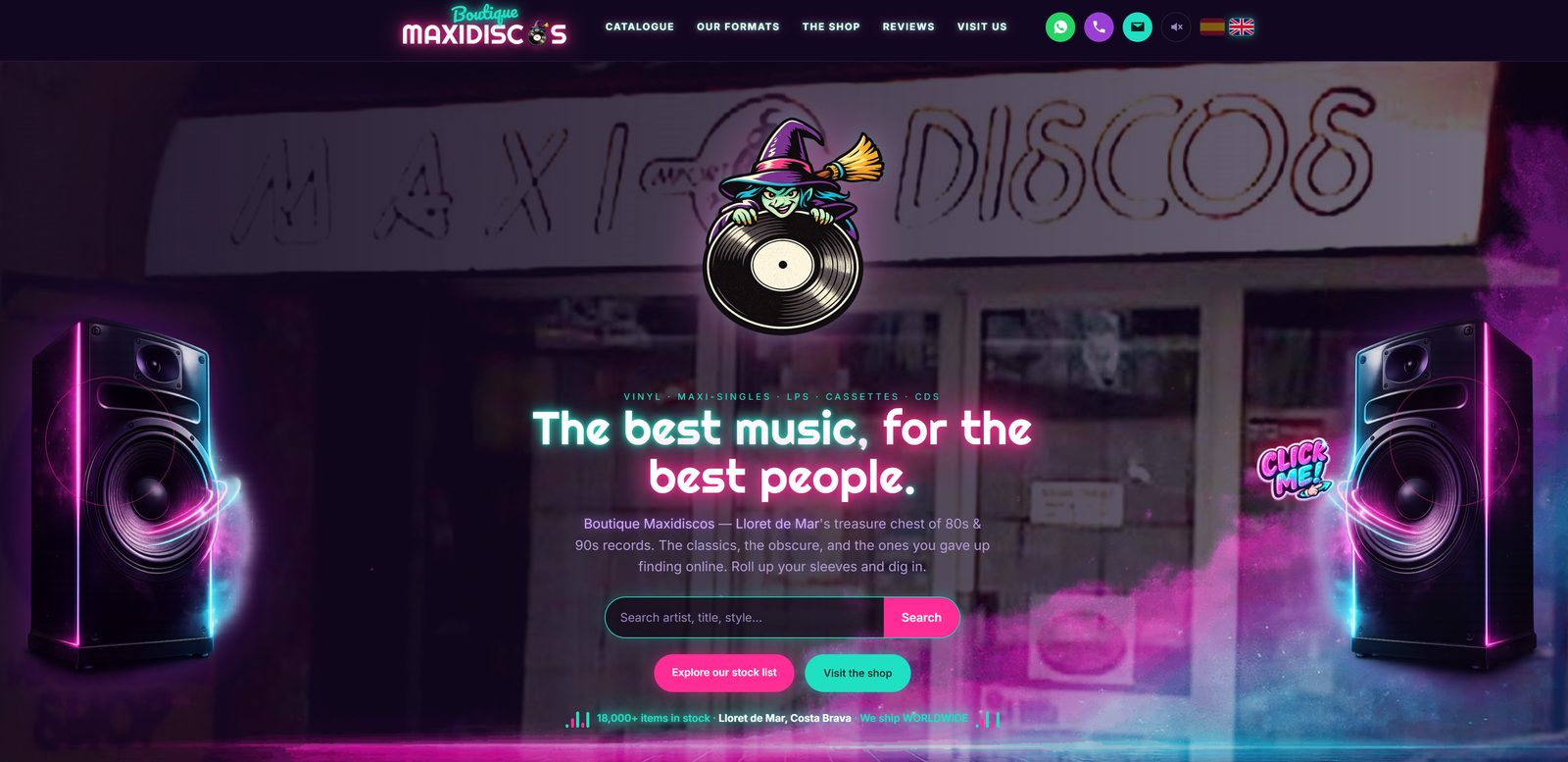 Maxidiscos website